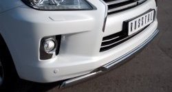 23 999 р. Защита переднего бампера (2 трубыØ42 и 75х42 мм, нержавейка) SLITKOFF Lexus LX570 J200 дорестайлинг (2007-2012)  с доставкой в г. Чебоксары. Увеличить фотографию 2