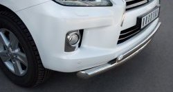 15 999 р. Защита переднего бампера (2 трубыØ76 и 63 мм, нержавейка) Russtal Lexus LX570 J200 дорестайлинг (2007-2012)  с доставкой в г. Чебоксары. Увеличить фотографию 2