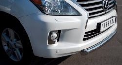 16 749 р. Одинарная защита переднего бампера SLITKOFF диаметром 76 мм Lexus LX570 J200 дорестайлинг (2007-2012)  с доставкой в г. Чебоксары. Увеличить фотографию 2