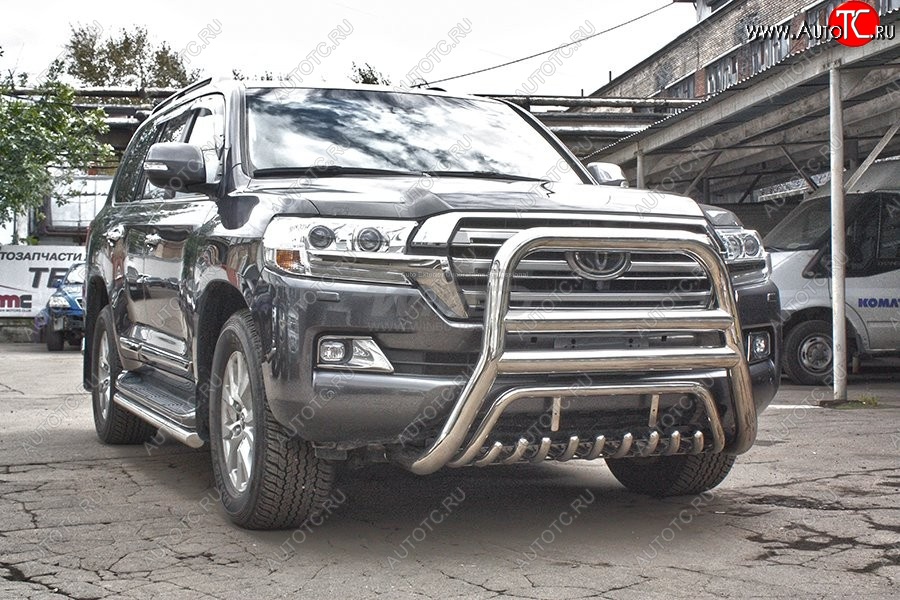 27 999 р. Защита переднего бампера WINBO (Ø76 мм, нержавейка) Lexus LX570 J200 дорестайлинг (2007-2012)  с доставкой в г. Чебоксары