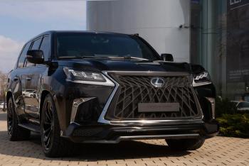 65 999 р. Решетка радиатора HEMMES Lexus LX570 J200 дорестайлинг (2007-2012) (цвет: черный матовый)  с доставкой в г. Чебоксары. Увеличить фотографию 3