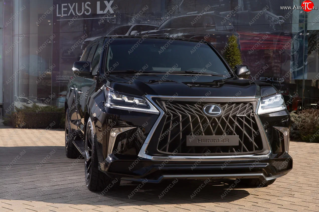 65 999 р. Решетка радиатора HEMMES Lexus LX570 J200 дорестайлинг (2007-2012) (цвет: черный матовый)  с доставкой в г. Чебоксары