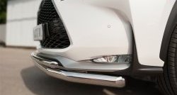 18 699 р. Защита переднего бампера (2 трубыØ63 и 42 мм, нержавейка) SLITKOFF Lexus NX200T Z10 (2014-2017)  с доставкой в г. Чебоксары. Увеличить фотографию 3