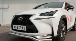 15 999 р. Защита переднего бампера (Ø63 мм волна, нержавейка, F-SPORT) SLITKOFF Lexus NX200T Z10 (2014-2017)  с доставкой в г. Чебоксары. Увеличить фотографию 2