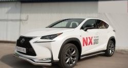 15 999 р. Защита переднего бампера (Ø63 мм волна, нержавейка, F-SPORT) SLITKOFF Lexus NX200T Z10 (2014-2017)  с доставкой в г. Чебоксары. Увеличить фотографию 4