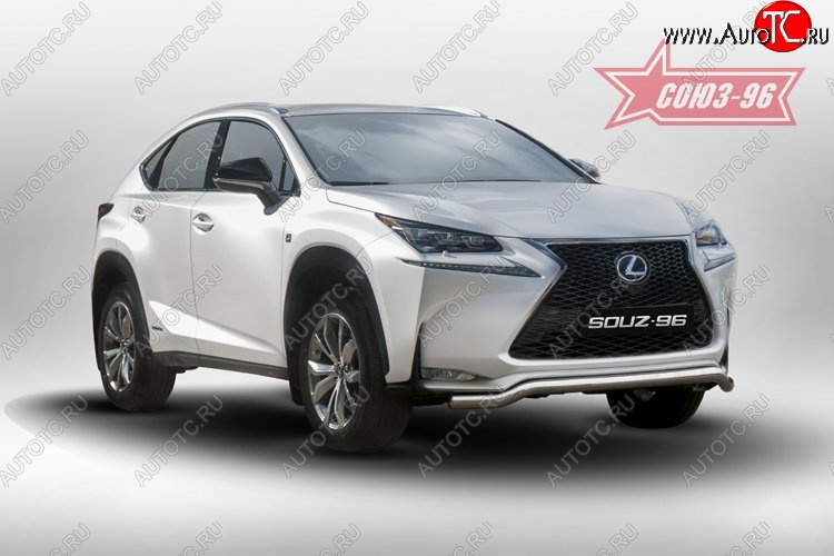 18 764 р. Защита переднего бампера одинарная Sport Souz-96 Premium (d60) Lexus NX200 Z10 дорестайлинг (2014-2017)  с доставкой в г. Чебоксары
