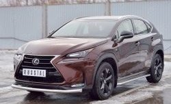 15 999 р. Защита переднего бампера (Ø63 мм, нержавейка) SLITKOFF Lexus NX200 Z10 дорестайлинг (2014-2017)  с доставкой в г. Чебоксары. Увеличить фотографию 2