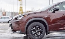 15 999 р. Защита переднего бампера (Ø63 мм, нержавейка) SLITKOFF Lexus NX200 Z10 дорестайлинг (2014-2017)  с доставкой в г. Чебоксары. Увеличить фотографию 3