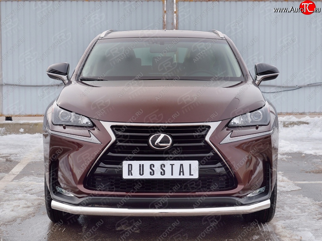 15 999 р. Защита переднего бампера (Ø63 мм, нержавейка) SLITKOFF Lexus NX200 Z10 дорестайлинг (2014-2017)  с доставкой в г. Чебоксары