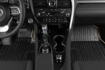 10 529 р. Коврик в салони премиум-класса Kvest Lexus RX450 AL20 дорестайлинг (2015-2019)  с доставкой в г. Чебоксары. Увеличить фотографию 2