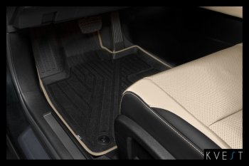 10 529 р. Коврик в салони премиум-класса Kvest Lexus RX450 AL20 дорестайлинг (2015-2019)  с доставкой в г. Чебоксары. Увеличить фотографию 11