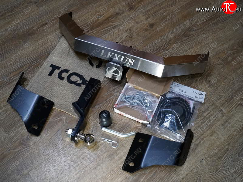 17 999 р. Фаркоп (тягово-сцепное устройство) TCC (с надписью) Lexus RX350L AL20 рестайлинг (2019-2022) (Оцинкованный, шар E)  с доставкой в г. Чебоксары