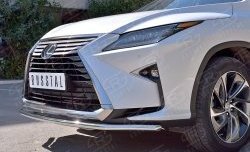 15 249 р. Защита переднего бампера (Ø42 мм, нержавейка) SLITKOFF Lexus RX 200T AL20 дорестайлинг (2015-2017)  с доставкой в г. Чебоксары. Увеличить фотографию 4