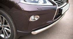 13 999 р. Одинарная защита переднего бампера диаметром 63 мм SLITKOFF  Lexus RX270  AL10 - RX450H  AL10  с доставкой в г. Чебоксары. Увеличить фотографию 2