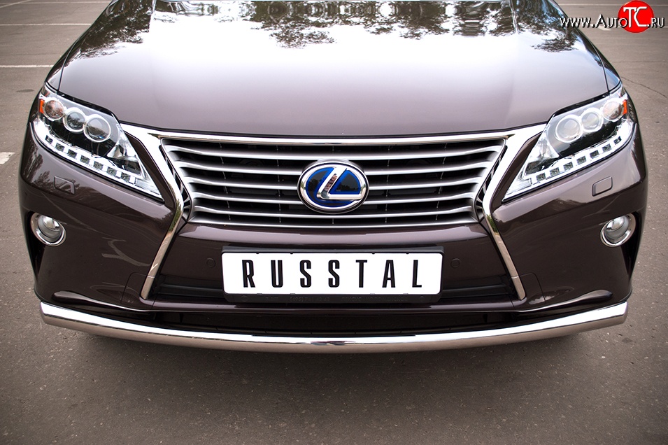 13 999 р. Одинарная защита переднего бампера диаметром 63 мм SLITKOFF  Lexus RX270  AL10 - RX450H  AL10  с доставкой в г. Чебоксары