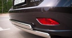 16 849 р. Защита заднего бампера (2 трубы Ø76х42 мм, нержавейка) Russtal Lexus RX350 AL10 дорестайлинг (2008-2012)  с доставкой в г. Чебоксары. Увеличить фотографию 3