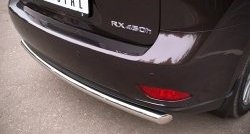 15 349 р. Одинарная защита заднего бампера из трубы диаметром 63 мм SLITKOFF  Lexus RX270  AL10 - RX450H  AL10  с доставкой в г. Чебоксары. Увеличить фотографию 3