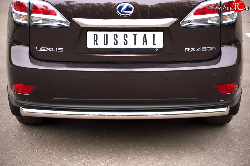 15 349 р. Одинарная защита заднего бампера из трубы диаметром 63 мм SLITKOFF  Lexus RX270  AL10 - RX450H  AL10  с доставкой в г. Чебоксары