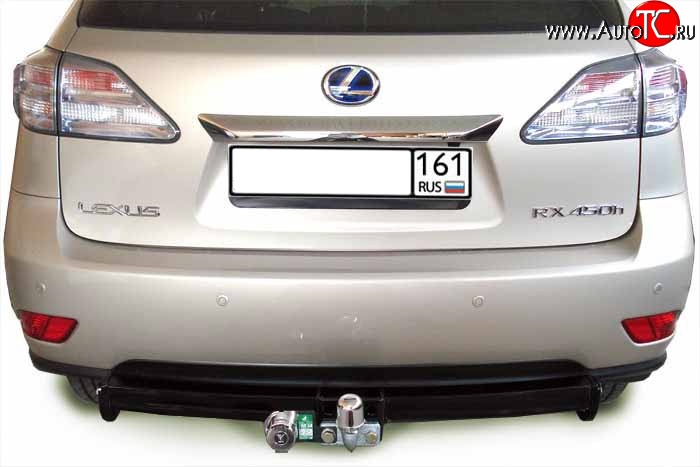 8 449 р. Фаркоп Лидер Плюс (до 1200 кг) Lexus RX450H AL10 дорестайлинг (2009-2012) (Без электропакета)  с доставкой в г. Чебоксары