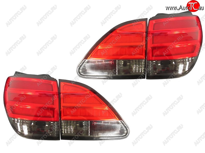 10 449 р. Комплект задних фонарей SAT (красно-дымчатые/диодные) Lexus RX300 XU10 дорестайлинг (1995-2001)  с доставкой в г. Чебоксары