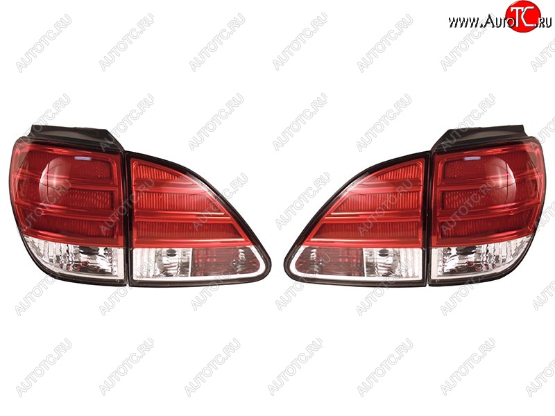 43 999 р. Комплект задних фонарей SAT (красно-белые/диодные) Lexus RX300 XU10 дорестайлинг (1995-2001)  с доставкой в г. Чебоксары