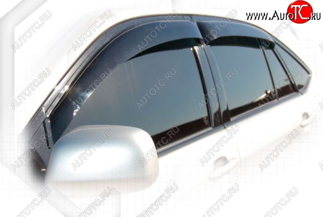 2 159 р. Дефлектора окон CA-Plastiс Lexus RX330 XU30 (2003-2006) (Classic полупрозрачный, Без хром.молдинга, Крепление только на скотч)  с доставкой в г. Чебоксары