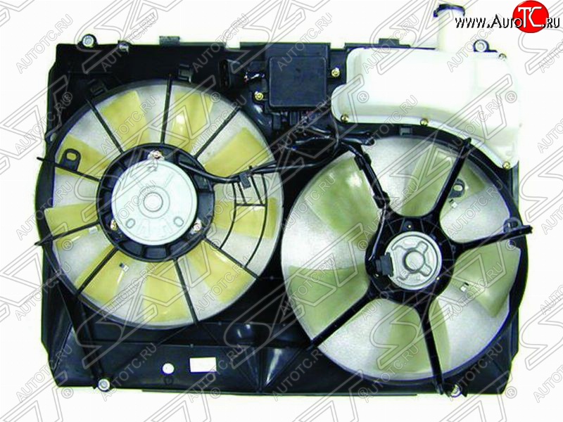 15 999 р. Диффузор радиатора в сборе SAT (1MZ / 3MZ) Lexus RX350 XU30 дорестайлинг (2003-2006)  с доставкой в г. Чебоксары