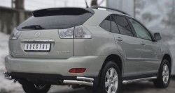 19 999 р. Защита порогов из круглой трубы диаметром 63 мм SLITKOFF Lexus RX350 XU30 дорестайлинг (2003-2006)  с доставкой в г. Чебоксары. Увеличить фотографию 2