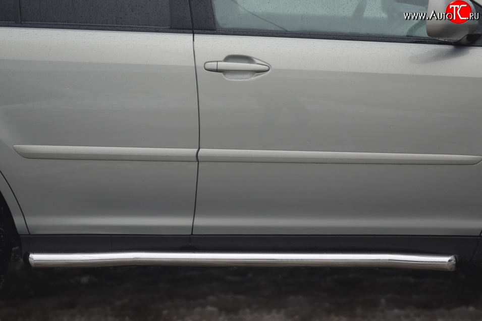 19 999 р. Защита порогов из круглой трубы диаметром 63 мм SLITKOFF Lexus RX350 XU30 дорестайлинг (2003-2006)  с доставкой в г. Чебоксары