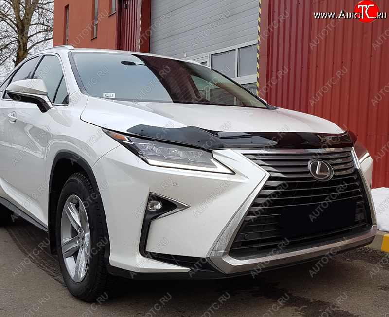 3 379 р. Дефлектор капота SIM Lexus RX350 AL20 дорестайлинг (2015-2019)  с доставкой в г. Чебоксары