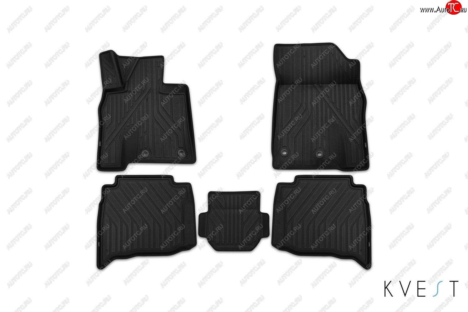 8 449 р. Комплект ковриков салона Kvest 4 шт Lexus RX450 AL20 дорестайлинг (2015-2019) (Черный, черный кант)  с доставкой в г. Чебоксары