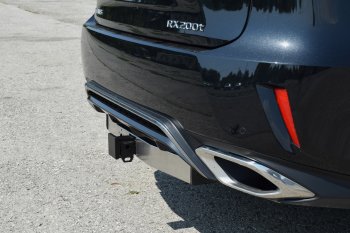 17 849 р. Фаркоп Petroil Tuning (съемный квадрат, с нержавеющей пластиной, F-Sport, кроме Long) Lexus RX350 AL20 дорестайлинг (2015-2019)  с доставкой в г. Чебоксары. Увеличить фотографию 3
