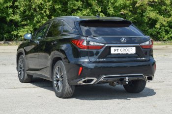 14 349 р. Фаркоп Petroil Tuning (съемный квадрат, кроме версии Long) Lexus RX450 AL20 дорестайлинг (2015-2019)  с доставкой в г. Чебоксары. Увеличить фотографию 3