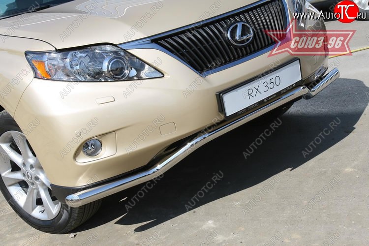15 929 р. Защита переднего бампера одинарная Souz-96 (d60). Lexus RX350 AL10 дорестайлинг (2008-2012)  с доставкой в г. Чебоксары