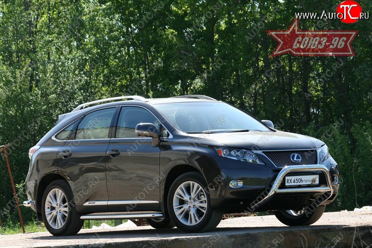 20 069 р. Защита переднего бампера Souz-96 (d76/76 и 60) Lexus RX450H AL10 дорестайлинг (2009-2012)  с доставкой в г. Чебоксары