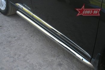 Защита порогов Souz-96 (d76) Lexus RX450H  AL10 (2009-2012) дорестайлинг