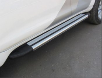 Порожки для ног Arbori Luxe Silver Lifan X60 (2016-2025) 2-ой рестайлинг