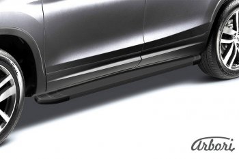 Порожки для ног Arbori Optima Black Lifan X60 (2016-2025) 2-ой рестайлинг