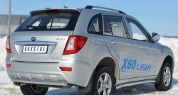 14 249 р. Одинарная защита заднего бампера из трубы диаметром 63 мм SLITKOFF  Lifan X60 (2011-2016) дорестайлинг, 1-ый рестайлинг  с доставкой в г. Чебоксары. Увеличить фотографию 4