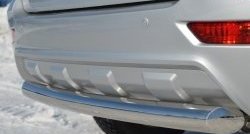 15 699 р. Одинарная защита заднего бампера из трубы диаметром 76 мм SLITKOFF  Lifan X60 (2011-2025) дорестайлинг, 2-ой рестайлинг  с доставкой в г. Чебоксары. Увеличить фотографию 3