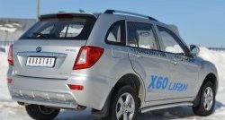 15 699 р. Одинарная защита заднего бампера из трубы диаметром 76 мм SLITKOFF  Lifan X60 (2011-2025) дорестайлинг, 2-ой рестайлинг  с доставкой в г. Чебоксары. Увеличить фотографию 4