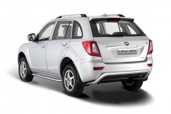 5 999 р. Защита заднего бампера Petroil Tuning (d51)  Lifan X60 (2011-2015) дорестайлинг (Нержавеющая полированная сталь)  с доставкой в г. Чебоксары. Увеличить фотографию 2