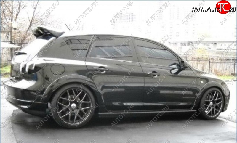 6 649 р. Накладки на колёсные арки ASC MAGNUM Mazda 3/Axela BK дорестайлинг, хэтчбэк (2003-2006) (Неокрашенные)  с доставкой в г. Чебоксары