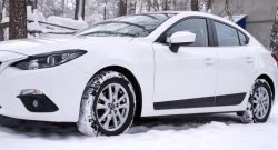 3 949 р. Молдинги RA  Mazda 3/Axela  BM (2013-2016) дорестайлинг седан (Поверхность глянец под окраску, Неокрашенные)  с доставкой в г. Чебоксары. Увеличить фотографию 4