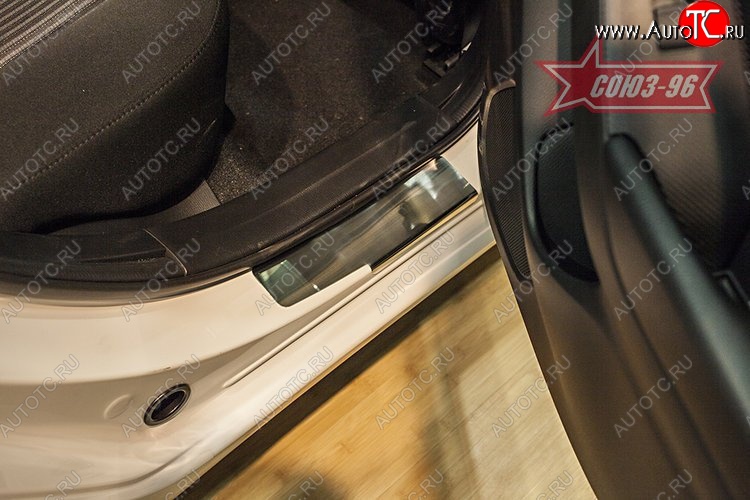 2 384 р. Накладки на внутренние пороги Souz-96  Mazda 3/Axela  BM (2013-2016) дорестайлинг седан, дорестайлинг, хэтчбэк  с доставкой в г. Чебоксары