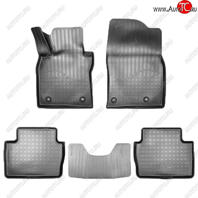 2 599 р. Коврики салонные Noplast (3D) Mazda 3/Axela BP хэтчбэк (2019-2025) (Черные)  с доставкой в г. Чебоксары