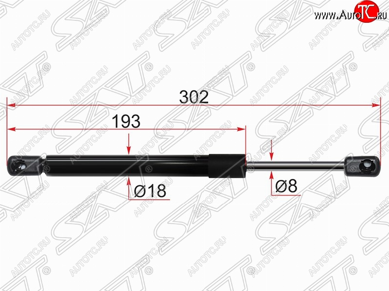 499 р. Газовый упор крышки багажника SAT  Mazda 3/Axela  BL (2009-2013) дорестайлинг седан, рестайлинг седан  с доставкой в г. Чебоксары