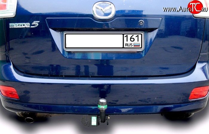 6 999 р. Фаркоп Лидер Плюс Mazda 5 (2005-2010) (Без электропакета)  с доставкой в г. Чебоксары