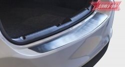 Накладка на задний бампер Souz-96 Mazda 6  GJ (2012-2018) дорестайлинг седан, 1-ый рестайлинг седан