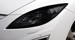 Темная защита передних фар Novline Mazda 6  GH (2007-2012) дорестайлинг лифтбэк, дорестайлинг седан, дорестайлинг универсал, рестайлинг лифтбэк, рестайлинг седан, рестайлинг универсал